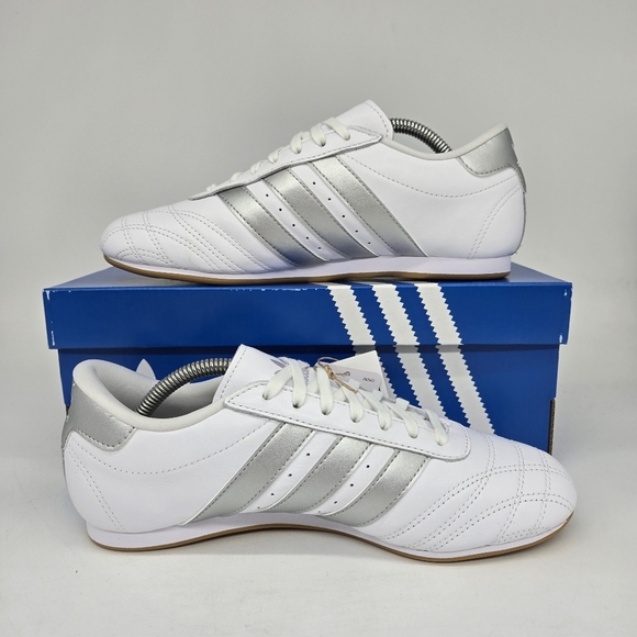 New Adidas Taekwondo Lace 'White Silver Metallic Gum' Women's Shoes Size 8 - Picture 6 of 8
